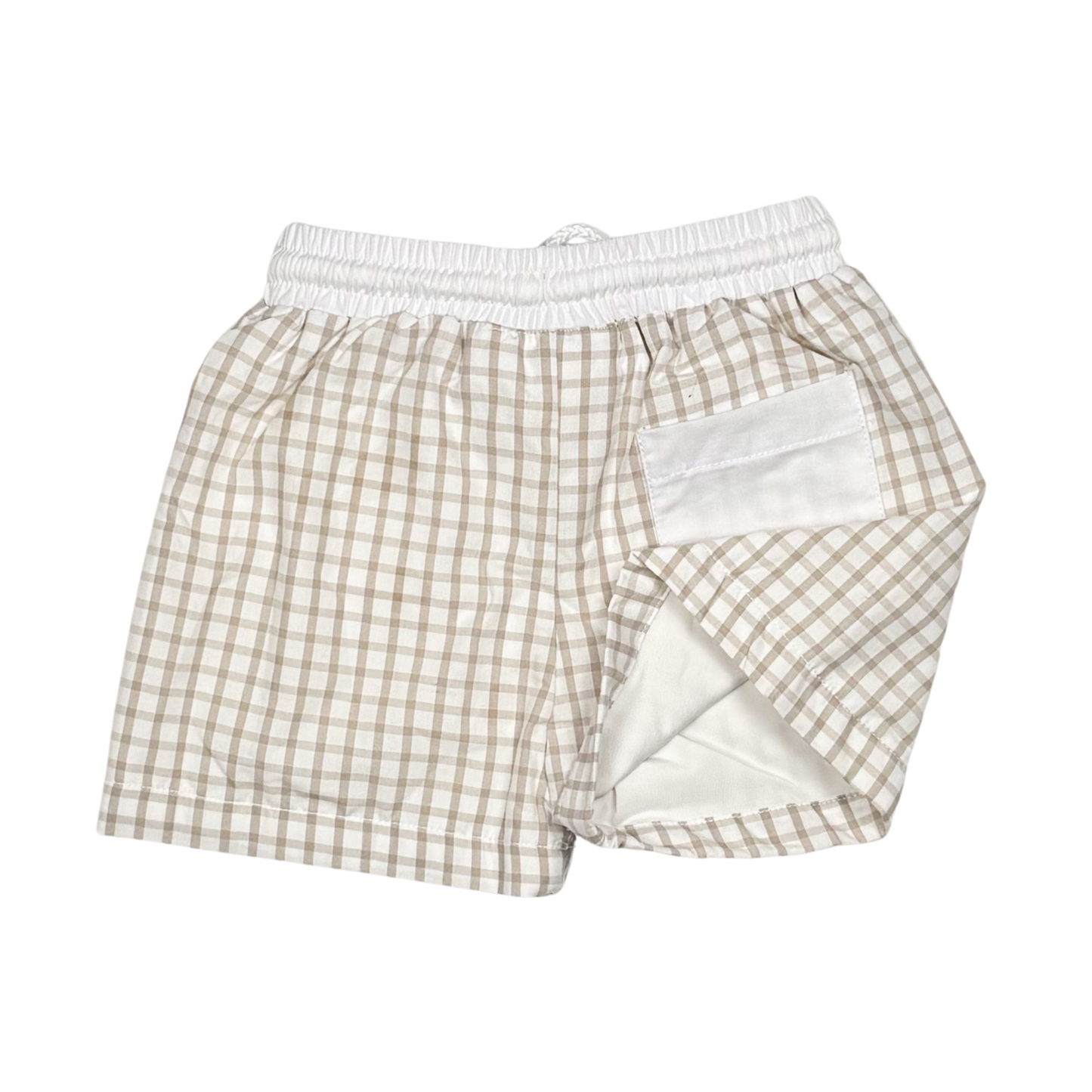 Woven Gingham Swimtrunks