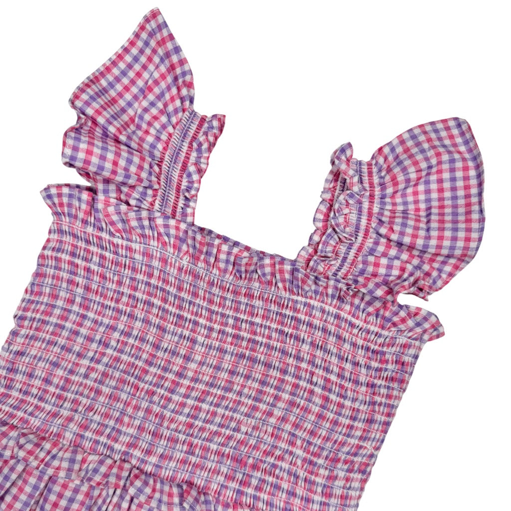 Pink & Purple Gingham Dress