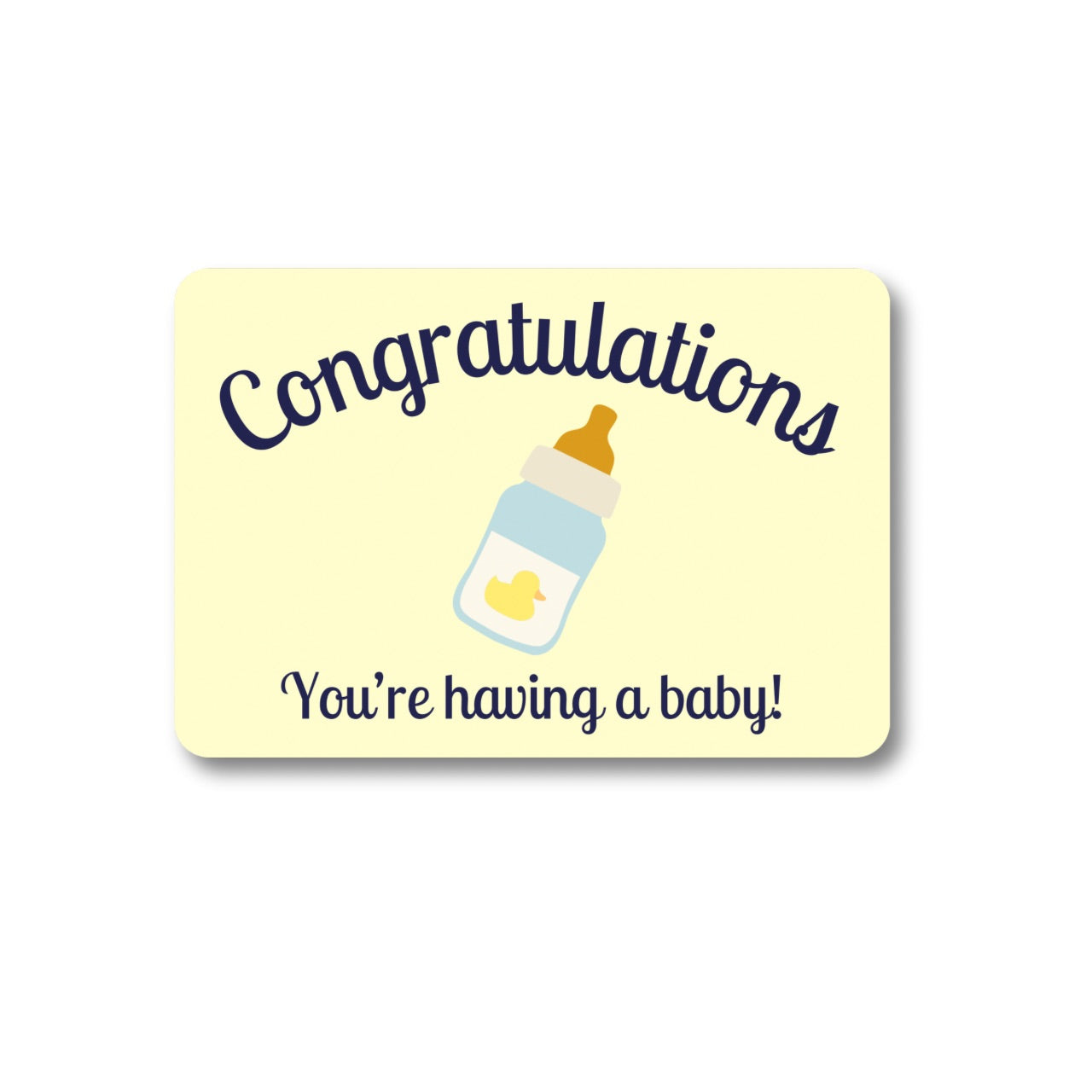 Pregnancy Announcement Gift Card