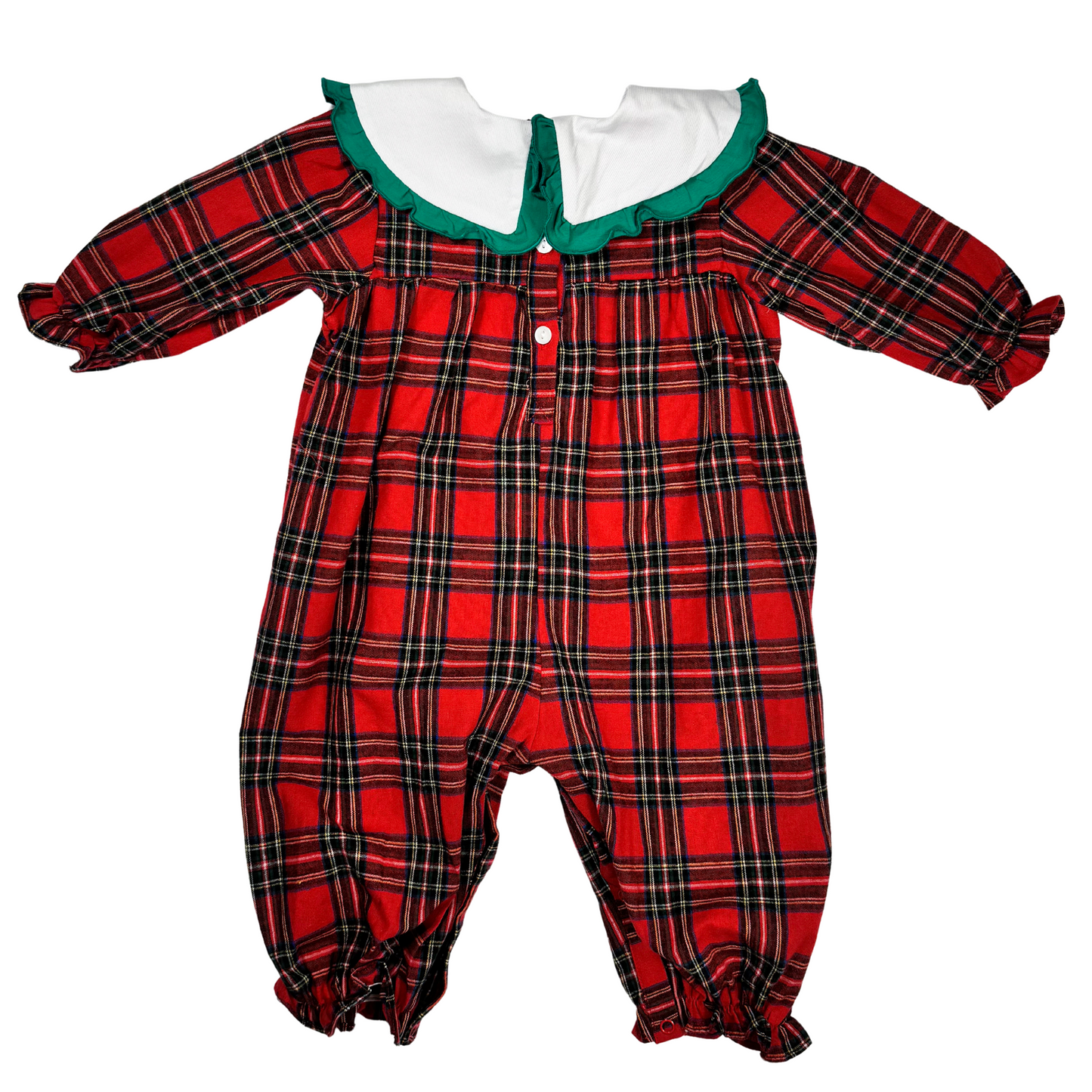 Red Plaid Romper