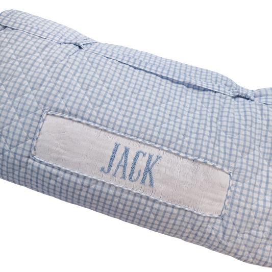 Preorder 01: Blue Name Smocked Nap Mat