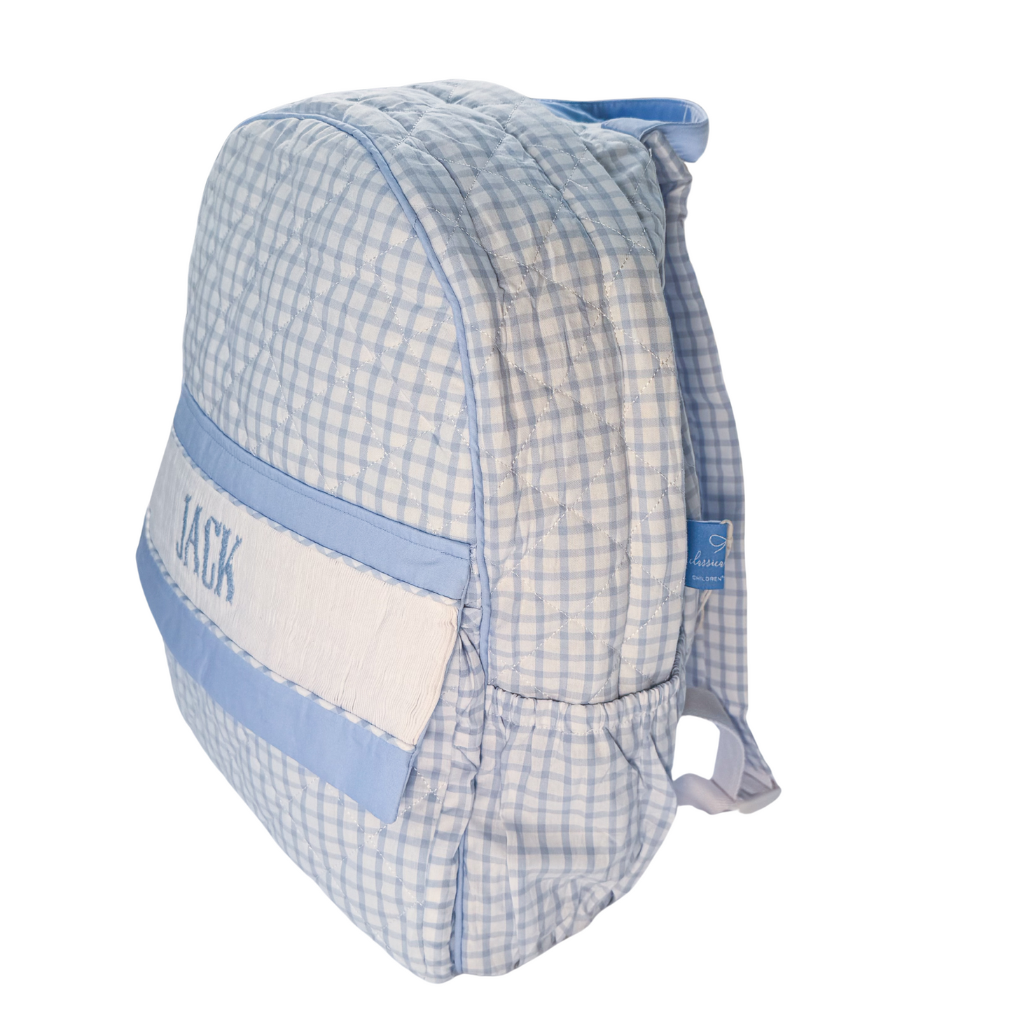 Preorder 01: Blue Name Smocked Backpack