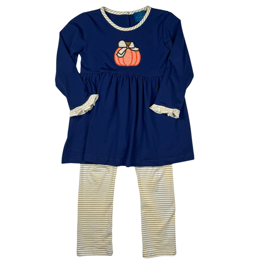 Bow Pumpkin Leggings Set