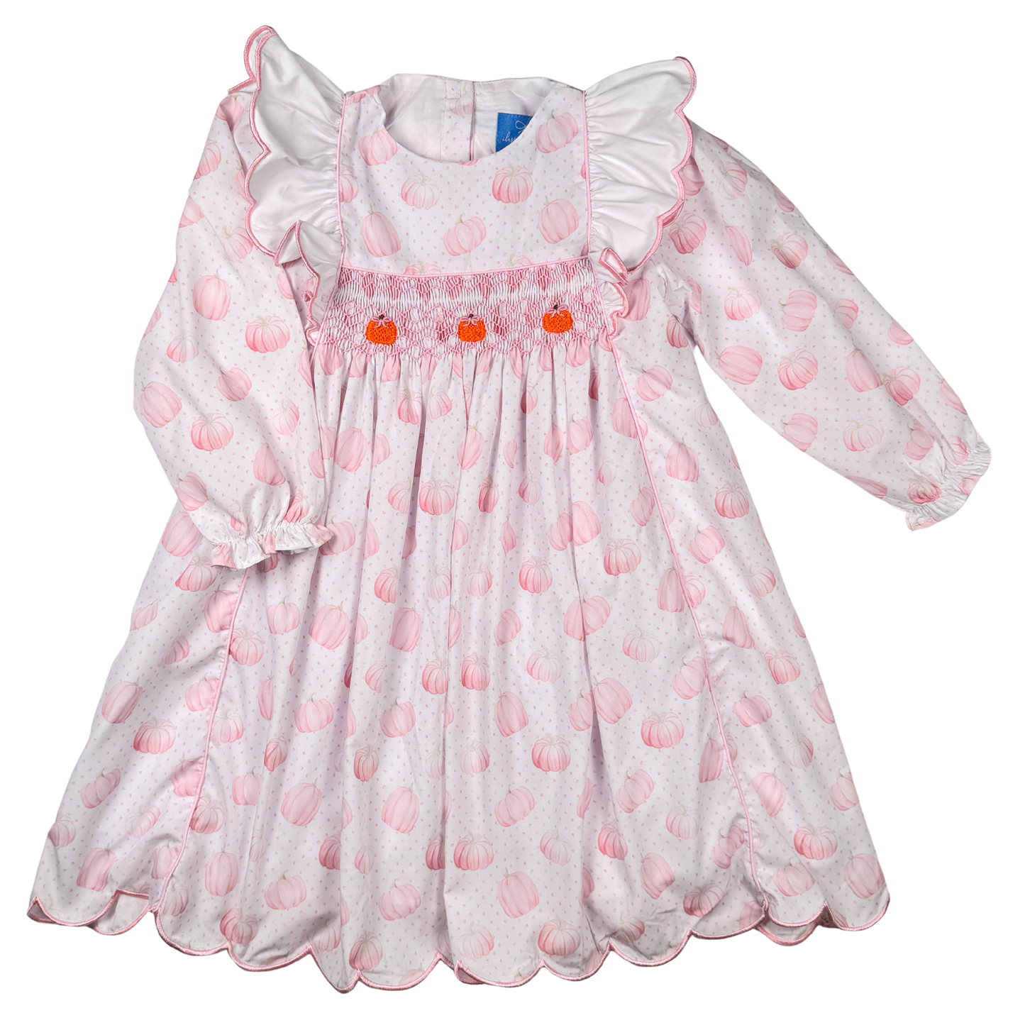 Pumpkin Ruffle Dress – Classically Clad Children's Boutique Pumpkin Ruffle Dress – Classically Clad Children's Boutique